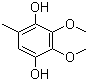 structure of CAS# 3066-90-8, 2,3-Dimethoxy-5-methyl-1,4-hydroquinone