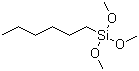 structure of CAS# 3069-19-0, Hexyltrimethoxysilane