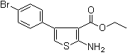 structure of CAS# 306934-99-6, 2-氨基-4-(4-溴苯基)噻吩-3-羧酸乙酯