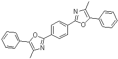structure of CAS# 3073-87-8, 1,4-Bis[2-(4-methyl-5-phenyloxazolyl)]benzene