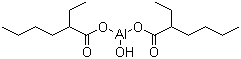 structure of CAS# 30745-55-2, Aluminium 2-ethylhexanoate