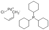 structure of CAS# 307494-95-7, [(1,2,3-eta)-2-丁烯基]氯(三环己基膦)钯