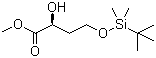structure of CAS# 307532-01-0, (S)-(-)-4-(叔丁基二甲基硅氧基)-2-羟基丁酸甲酯