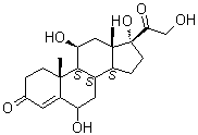 structure of CAS# 3078-34-0, 6-羟基皮质醇