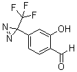 structure of CAS# 308085-25-8, 2-羟基-4-[3-(三氟甲基)-3H-双吖丙啶-3-基]苯甲醛