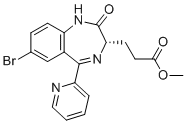 CAS 登录号：308242-23-1, 甲基 (S)-3-(7-溴-2-氧代-5-(吡啶-2-基)-2,3-二氢-1H-苯并[e][1,4]二氮杂卓-3-基)丙酸酯