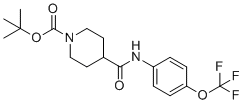 structure of CAS# 308830-70-8, 叔-丁基4-{[4-(三氟甲氧基)苯基]氨基甲酰}哌啶-1-羧酸酯