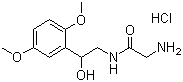 structure of CAS# 3092-17-9, Midodrine hydrochloride