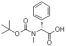 structure of CAS# 30925-12-3, (R)-alpha-[[叔丁氧羰基]甲基氨基]苯乙酸