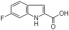 CAS # 3093-97-8, 6-Fluoroindole-2-carboxylic acid, 6-Fluoro-1H-indole-2-carboxylic acid