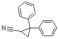 structure of CAS# 30932-41-3, 2,2-二苯基环丙腈