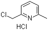 2-(Chloromethyl)-6-methylpyridine hydrochloride molecular structure (CAS 3099-30-7)