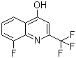 structure of CAS# 31009-31-1, 8-Fluoro-2-(trifluoromethyl)quinolin-4-ol