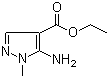 structure of CAS# 31037-02-2, 5-Amino-1-methyl-1H-pyrazole-4-carboxylic acid ethyl ester