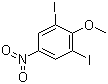 CAS # 31106-75-9, 1,3-Diiodo-2-methoxy-5-nitrobenzene, 2,6-Diiodo-4-nitroanisole