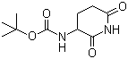 CAS # 31140-42-8, 3-Boc-amino-2,6-dioxopiperidine, 2,6-Dioxo-3-piperidinecarbamic acid tert-butyl ester