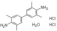structure of CAS# 312693-82-6, 3,3',5,5'-四甲基-[1,1'-联苯]-4,4'-二胺二盐酸盐一水合物