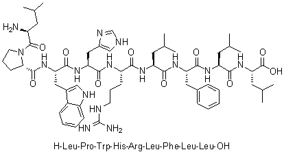 CAS # 312754-34-0, L-Leucyl-L-prolyl-L-tryptophyl-L-histidyl-L-arginyl-L-leucyl-L-phenylalanyl-L-leucyl-L-leucine