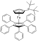 CAS # 312959-24-3, 1,2,3,4,5-Pentaphenyl-1'-(di-tert-butylphosphino)ferrocene