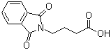 CAS # 3130-75-4, 4-(1,3-Dioxo-1,3-dihydro-2H-isoindol-2-yl)butanoic acid, 4-Phthalimidobutanoic acid, NSC 119133