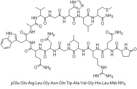 CAS # 31362-50-2, Bombesin, Bombesin acetate hydrate, 2-L-Glutamine-6-L-asparagine-alytesin