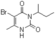 CAS # 314-40-9, Bromacil, 5-Bromo-3-sec-butyl-6-methyluracil, 5-Bromo-6-methyl-3-(1-methylpropyl)-2,4(1h,3h)-pyrimidinedione