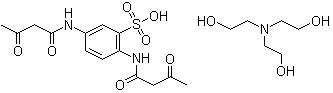 CAS # 314291-13-9, Triethanolamine 2,5-bis[(1,3-dioxobutyl)amino]benzenesulfonate (salt)