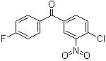 structure of CAS# 31431-16-0, 4-Chloro-4'-fluoro-3-nitrobenzophenone
