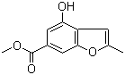 structure of CAS# 314725-17-2, 4-Hydroxy-2-methyl-6-benzofurancarboxylic acid methyl ester