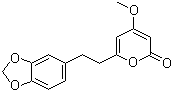 CAS # 3155-57-5, Dihydromethysticin, 6-[2-(1,3-Benzodioxol-5-yl)ethyl]-4-methoxy-5,6-dihydro-2H-pyran-2-one