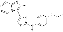 structure of CAS# 315703-52-7, N-(4-乙氧基苯基)-4-(2-甲基咪唑并[1,2-a]吡啶-3-基)噻唑-2-胺
