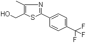 structure of CAS# 317318-96-0, [4-甲基-2-(4-(三氟甲基)苯酚)-1,3-噻唑-5-基]甲醇