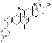 CAS # 31738-10-0, (11beta,16beta)-2'-(4-Fluorophenyl)-11,17,21-trihydroxy-6,16-dimethyl-2'H-pregna-2,4,6-trieno[3,2-c]pyrazol-20-one