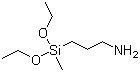 CAS # 3179-76-8, 3-Aminopropylmethyldiethoxysilane, 3-Aminopropyl(diethoxy)methylsilane, 3-(Diethoxymethylsilyl)propylamine, 3-Aminopropyl-methyl-diethoxysilane