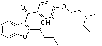 CAS # 318267-28-6, [4-[2-(Diethylamino)ethoxy]-3-iodophenyl][2-(1-hydroxybutyl)-3-benzofuranyl]-methanone