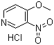 structure of CAS# 31872-61-4, 3-硝基-4-甲氧基吡啶盐酸盐
