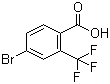 4-Bromo-2-(trifluoromethyl)benzoic acid molecular structure (CAS 320-31-0)