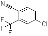 4-氯-2-三氟甲基苯腈分子结构 (CAS 320-41-2)