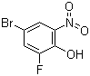 CAS # 320-76-3, 4-Bromo-2-fluoro-6-nitrophenol