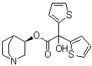 CAS # 320347-97-5, (R)-Quinucldin-3-yl hydroxybis(2-thienyl)acetate