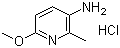 3-Amino-6-methoxy-2-methylpyridine hydrochloride molecular structure (CAS 320577-63-7)