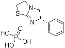 Levamisole phosphate molecular structure (CAS 32093-35-9)