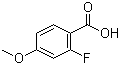 CAS # 321-24-4, 2-Fluoro-4-methoxybenzoic acid