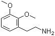 CAS # 3213-29-4, 2,3-Dimethoxyphenethylamine, 2-(2,3-Dimethoxyphenyl)ethanamine, 2-(2,3-Dimethoxyphenyl)ethylamine