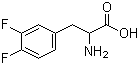 structure of CAS# 32133-36-1, DL-3,4-二氟苯丙氨酸