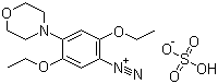 2,5-Diethoxy-4-(4-morpholinyl)benzenediazonium sulfate molecular structure (CAS 32178-39-5)