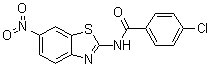 CAS # 321943-75-3, 4-Chloro-N-(6-nitro-2-benzothiazolyl)benzamide