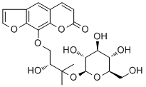 Heraclenol 3'-O-beta-D-glucopyranoside molecular structure (CAS 32207-10-6)