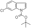 structure of CAS# 323580-68-3, 6-氯吲哚-1-羧酸叔丁酯