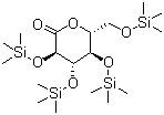 2,3,4,6-Tetrakis-O-trimethylsilyl-D-gluconolactone molecular structure (CAS 32384-65-9)